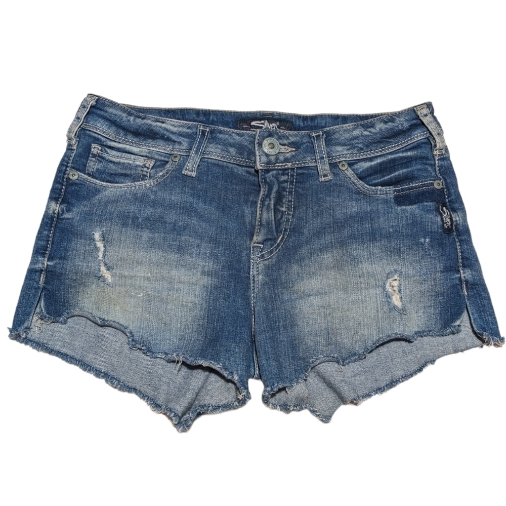 Silver Berkeley Cutoff Denim Shorts Sz 28